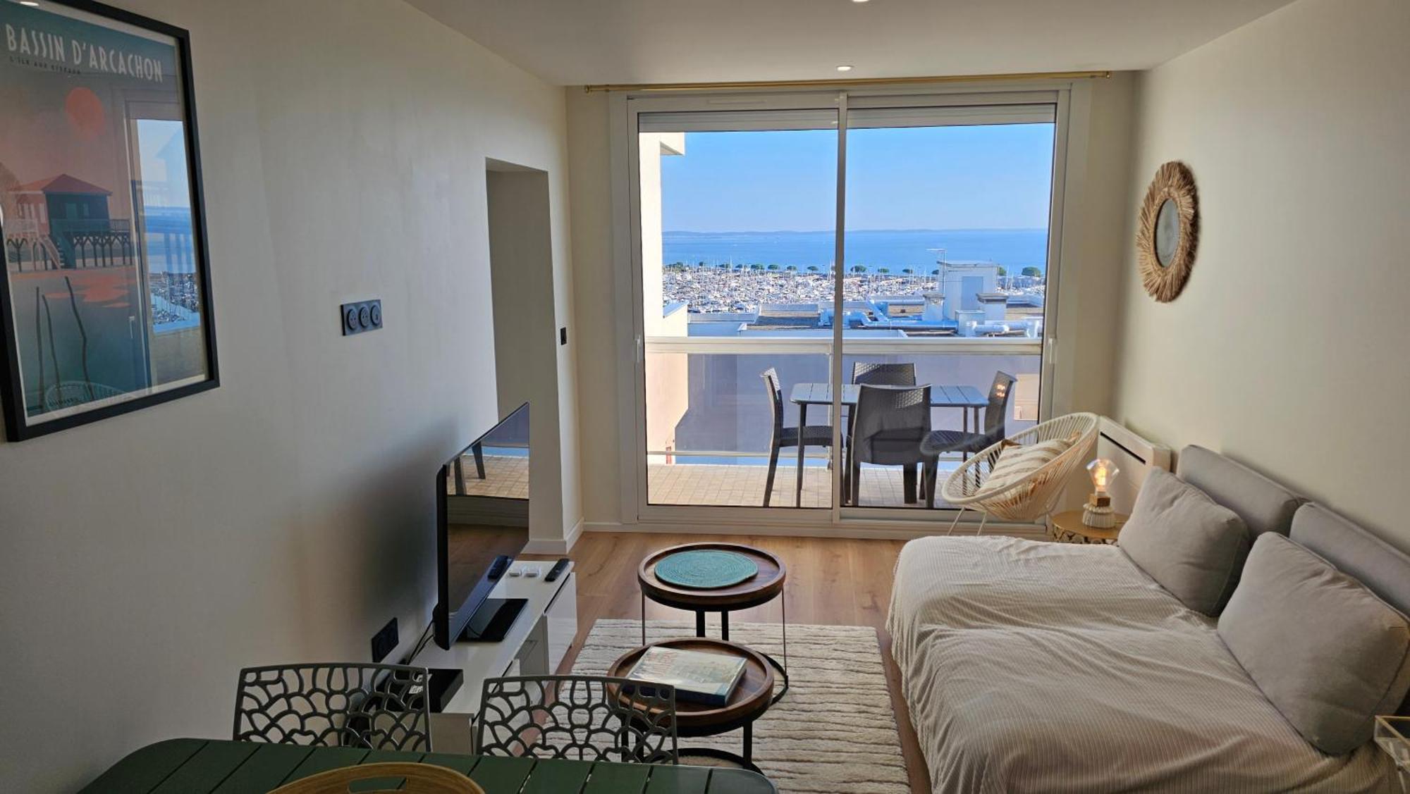 Vue Panoramique Sur Bassin,Piscine Et Terrasse Apartment Arcachon Ngoại thất bức ảnh