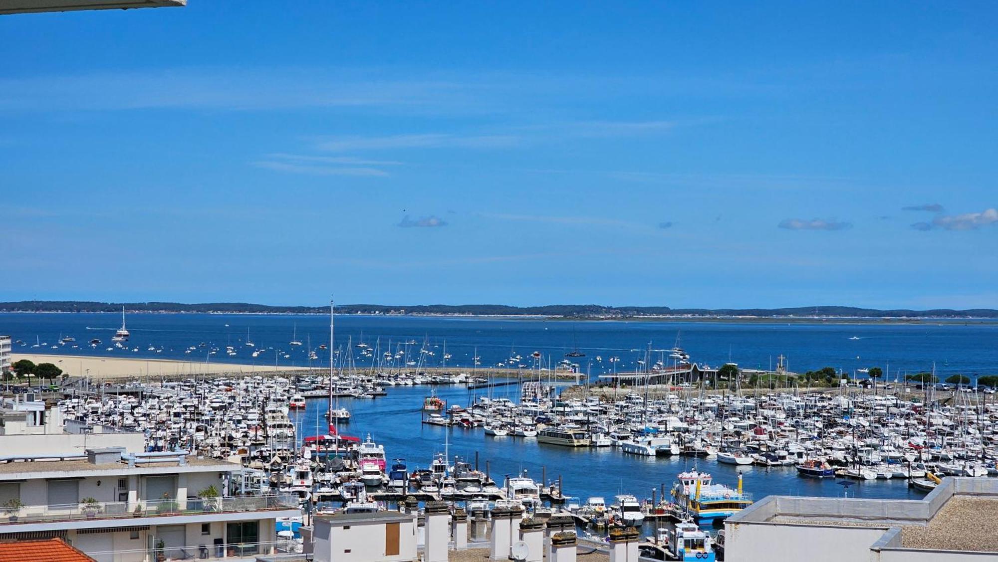 Vue Panoramique Sur Bassin,Piscine Et Terrasse Apartment Arcachon Ngoại thất bức ảnh